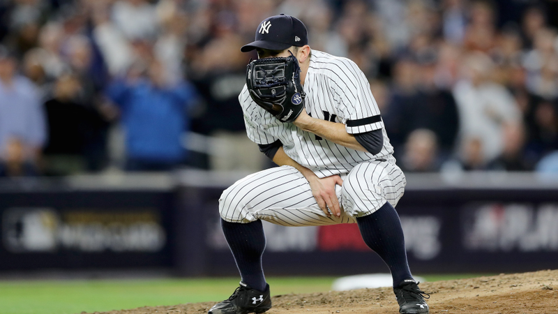 Illustration for article titled David Robertson Exhibits Five Stages Of Grief After Watching Gary Sanchez Get Hit In The Dick And Balls